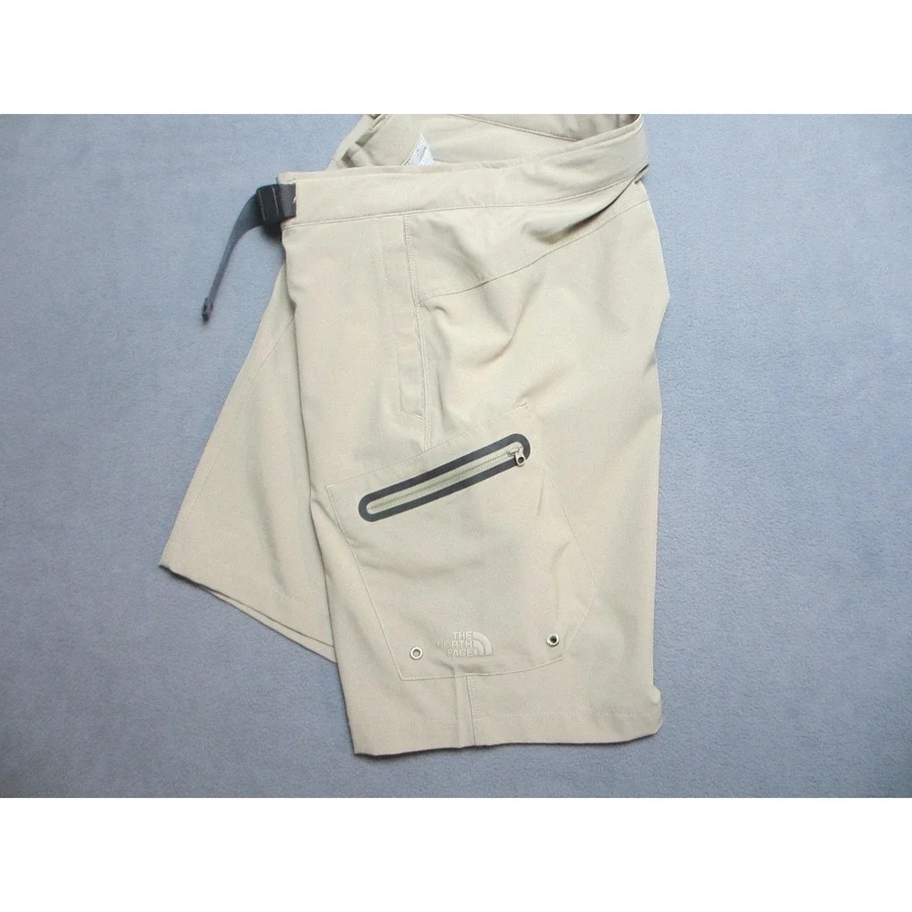 The North Face Cargo Shorts Mens 30 Beige Excellent Belted Hiking Stretch A3XY